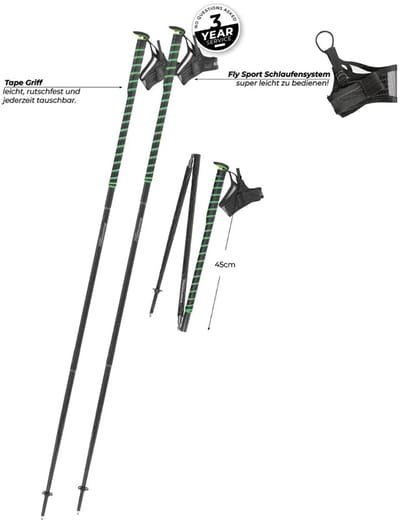 Komperdell Fxp Composite Trail Stokken Zilver 120 cm
