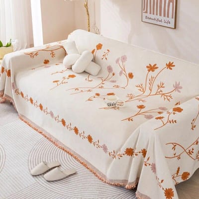 Chenille Sofa Handdoekhoes Stof Alle seizoenen Universeel Kan worden gelegd met Jacquard Technologie Multifunctioneel Geschikt voor Dekens 180x130cm1pcs