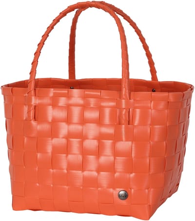 Handed By - Duurzame handgevlochten boodschappentas - Shopper - Weekendtas - Strandtas - Sporttas - Paris - oranje - deep carrot orange