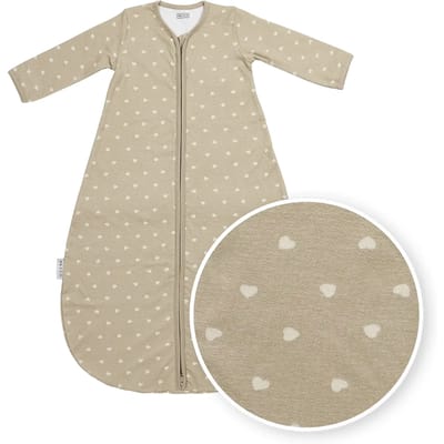 Meyco Baby Sweet Heart Baby Slaapzak Rond - Sand/Soft Sand - 70cm - 1.0 TOG
