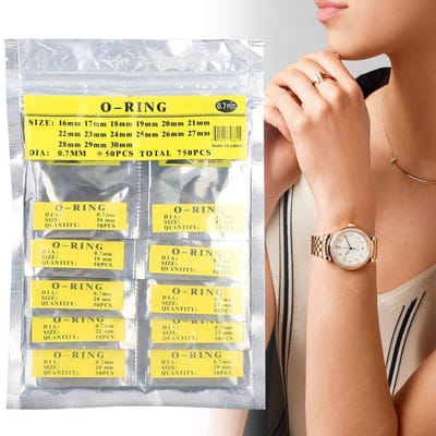 Dailygoods- O-ringset Waterdicht - Rubberen Afdichtingsringen - Horlogepakkingenset - Hoogwaardig Rubbermateriaal - Eenvoudig te Gebruiken - Flexibel en Comfortabel - Horlogeafdichting