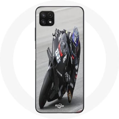 Coque - Maniacase - Samsung Galaxy A22 5G - Miguel Oliveira Moto GP - Souple - Noir noir