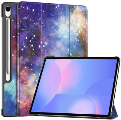 Coverup Tablethoes geschikt voor Samsung Galaxy Tab S10 FE Plus Hoesje - Tri-Fold Book Case met Wake/Sleep - Galaxy