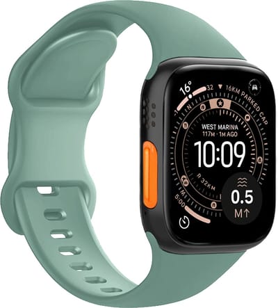 Horloge Band Geschikt voor Apple Watch Ultra 1, 2, 3 (49 mm) Bandje Siliconen Verstelbaar - Cactus