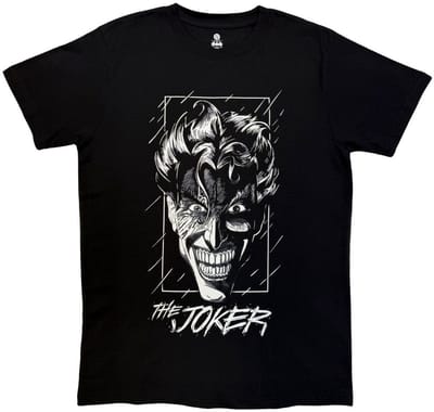 DC Comics Joker - Grin Heren Tshirt - S - Zwart