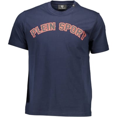 Plein Sport Blauwe Katoenen T-shirt voor Mannen