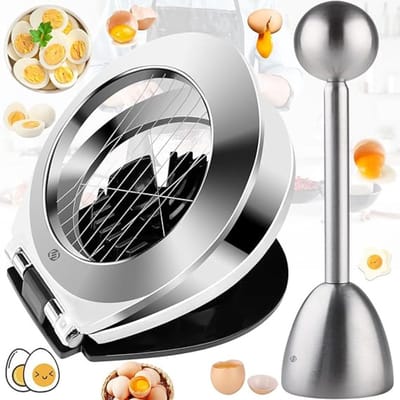 Equivera Eiersnijder - Eiersnijer - Eier Snijder - Eiersnijders - Champignonsnijder - Keukenbenodigdheden - Keuken Accessoires - Eiergereedschap - Egg Slicer