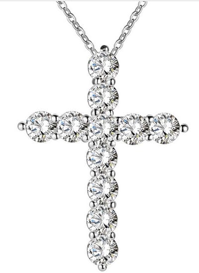 Zilver Kruis zirkonia - Charme Bijoux