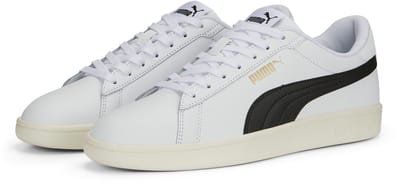 PUMA Puma Smash 3.0 L Unisex Sneakers - PUMA White-PUMA Black-PUMA Gold-Frosted Ivory