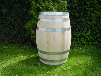 Decoratief Wijnvat – 50 Liter – Kastanjehout – 40 x 60 cm – Voor Tuin, Terras, Meubel of Evenement - Houten Ton
