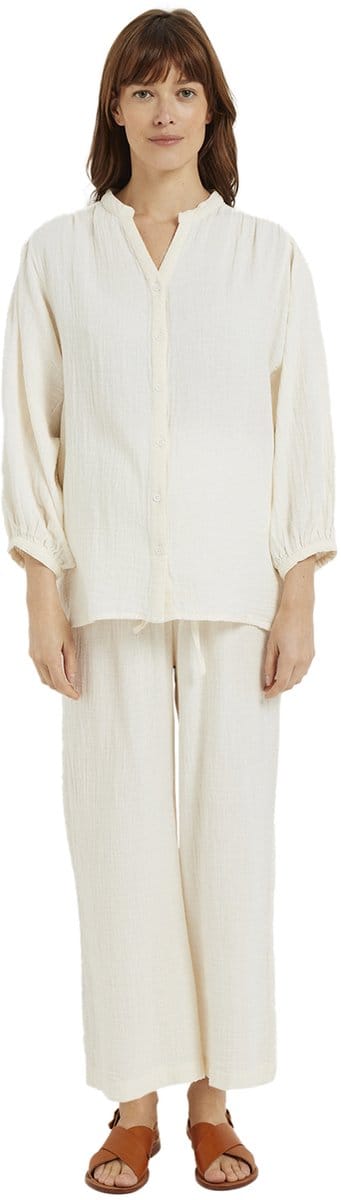 Vertbaudet Set - 2 delig - blouse - broek - zwangerschaps - borstvoeding - homewear