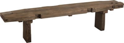 J-Line bank Brut - gerecycleerd hout - bruin