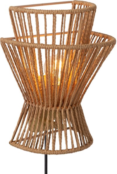 Lucide TASMAN - Wandlamp - 1xE14 - Naturel - Japandi