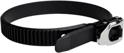 Skate riemen - Schoenbanden - Sport accessoires - Verstelbare metalen gesp - 50 cm - Zwart