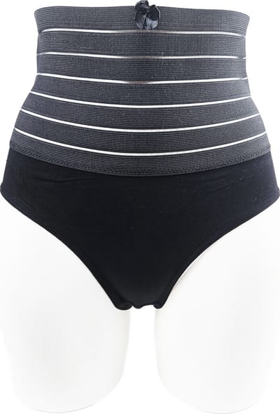 BamBella® - ondergoed - 2 STUKS maat L - Sterk corrigerende Taille Korset onderbroek string Zwart