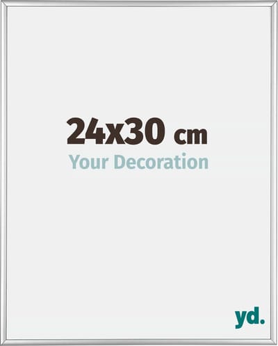 Your Decoration - Fotolijst 24x30 cm - Aluminium - Zilver Hoogglans - Kent