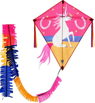 Kindervlieger Wolkensturmer Eddy Unicorn 1149 Roze 75 x 75 cm