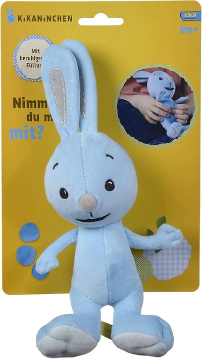 Pluche Dier - Knuffel Zacht - Spelen & Knuffelen - Microschuim Vulling - 25 cm - Blauw