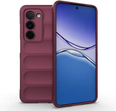 MobyDefend Hoesje - Geschikt voor Oppo A5 5G - TPU Gripcase - Donkerpaars