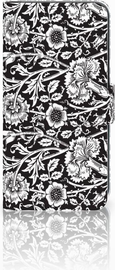 Xiaomi Mi A2 Lite Hoesje Black Flowers