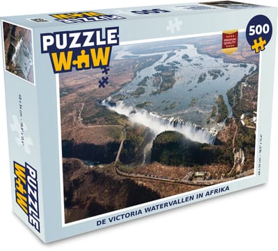Puzzel De Victoria watervallen in Afrika - Legpuzzel - Puzzel 500 stukjes