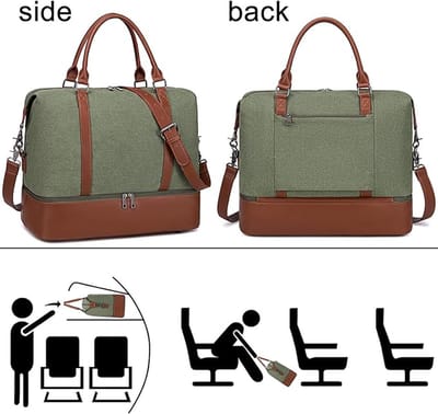Handbagage tas Weekendtas zwemtas waterdichte Reistas plunjezak Fitnesstas Trainingstas dames voor op reis sportschool,