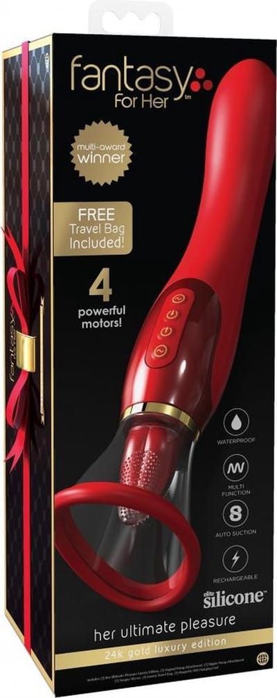 Fantasy For Her Ultimate Pleasure 24K Gold Luxury Edition - Rood