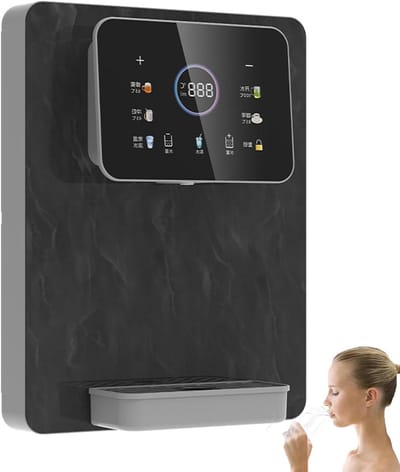 Waterdispenser Wandmontage - Heet Water Tap - Direct Drinken - Kinderbeveiliging - 500 ml - Zwart