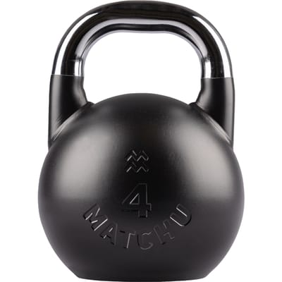 Matchu Sports Competition Kettlebell 4 kg Staal - Zwart - 28cm - Ø 21cm - Staal