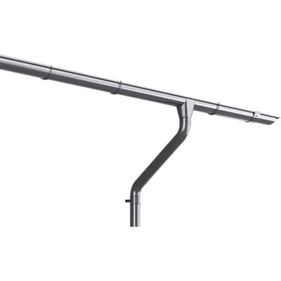 Weka Dakgootset - Verzinkt Staal - Zilver - Breedte 450cm - Voor Zadeldak