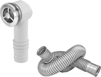 Ronde Overlooppijp 36x36mm voor Keramische en Marmeren Gootstenen - Buis Lengte 450mm
