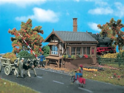 Model Trein Huis - H0 Gebouw - Modelbouw - Gedetailleerd Bouwpakket - 91 x 62 x 74 mm - Meerkleurig