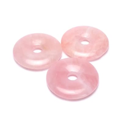 Donut rozenkwarts zonder koord