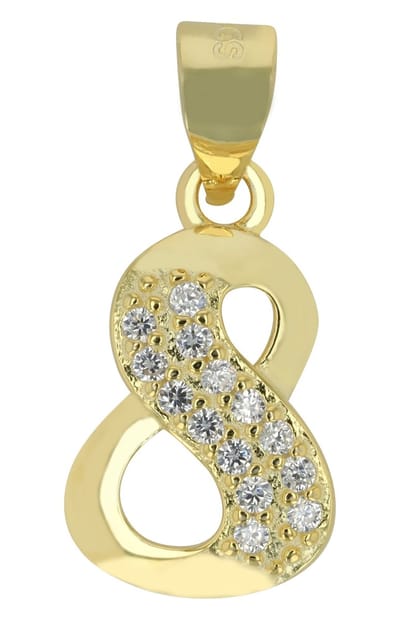 AKZENT Akzent Dames hanger "Davina" van 925 Sterlingzilver, gerhodineerd, duurzaam