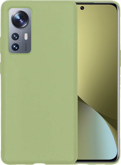 Hoesje - Geschikt voor Xiaomi 12 - Sterk & Shockproof - Hoes Cover - Siliconen Case - Telefoonhoesjes - Groen