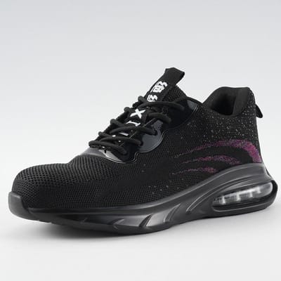 Chaussures d'assurance travail Chaussures de protection pour hommes Chaussures de sécurité protectrices anti-écrasement et anti-perforation Chaussures d'assurance travail Chaussures pour hommes à embout en acier plastique 46
