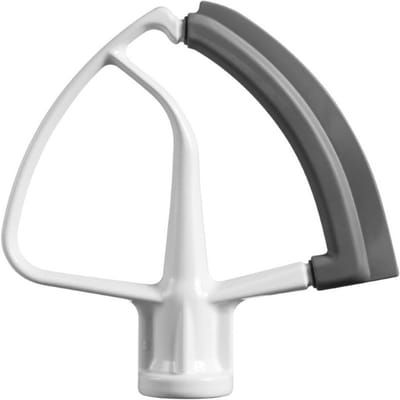 EXCITAT Platte Mixer - Klopper - Klopper met siliconen rand - Blenderaccessoires - Geschikt voor KitchenAid 5KFEST 5KFE5T