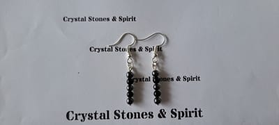 Onyx / Hematiet Oorbellen hang