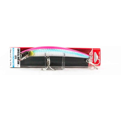 Yo Zuri Crystal Minnow 110 mm drijvend kunstaas R1124-HPK (9975) black