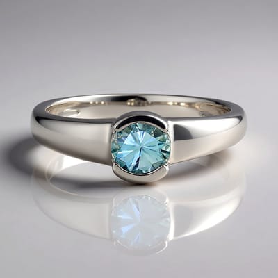 Cavill - Zilveren Ring - 925 Sterling Zilver - 0,675 ct Ratanakiri Zirkoon Rond - Luxe Damesring Elegant Design - Maat 18 19 20