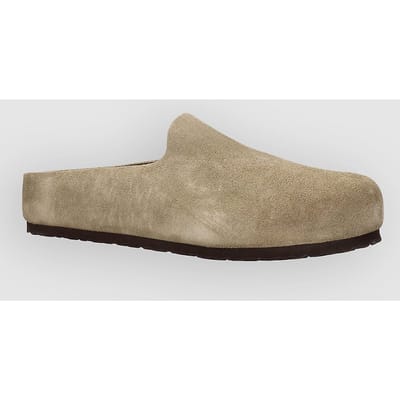 Birkenstock Amsterdam Wrapped Suede Leather Sandalen bruin