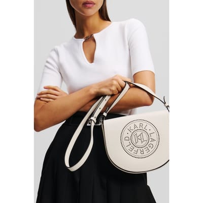 Karl Lagerfeld K/circle Saddle Perforated Cement Taglia: OS | Borse a mano Outlet | Donna