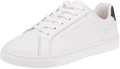 Tommy Hilfiger FW0FW07687 Essential Cupsole - Damesschoenen Sneaker - YBS-Wit