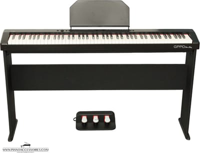 Digitale Piano met 88 Gewogen Toetsen – GPPD Home Stage C8 zwart Inclusief Onderstel en 3 Pedalen