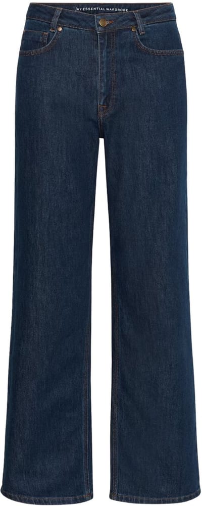 My Essential Wardrobe Mwkarli 139 High Wide Deco Jeans Dames - Broek - Donkerblauw - Maat 31