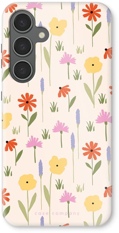 Case Company® - Hoesje geschikt voor Samsung Galaxy S24 Plus hoesje - Floral - Tough Case - Maximale Bescherming alle Kanten en Schermrand