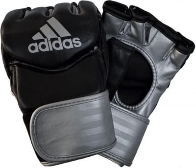 Adidas Traditional Grappling Gloves - Silver - Zwart - M
