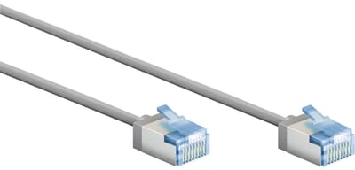 FTP CAT6A Slimline 10 Gigabit Netwerkkabel - CU - Ultraflex - 0,15 meter - Grijs