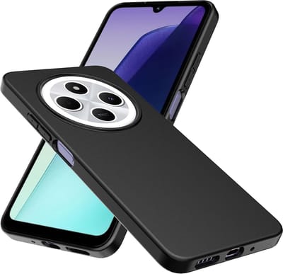 Casemania Hoesje Geschikt voor Xiaomi Redmi 14C - Zwart - Siliconen Back Cover