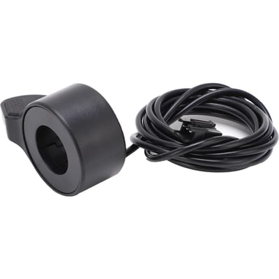 Duimgashendel Verstelbaar Waterdicht Ergonomisch E-bike Snelheidsregelaar voor 22mm Stuurdiameter Elektrische Fiets black